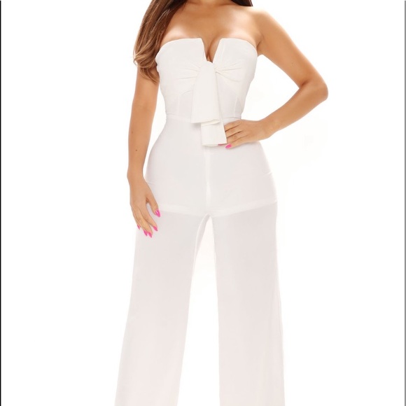Fashion Nova Pants - FASHION NOVA JUMPSUIT - IVORY